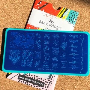 Maniology nail stamping plate # m246, Cowgirl /western theme